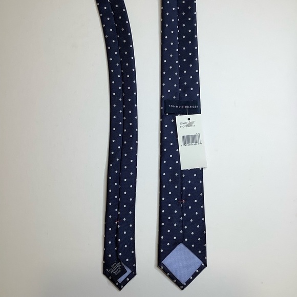 2/$30 TOMMY HILFIGER Navy/White Polka Dot Tie - Picture 5 of 11